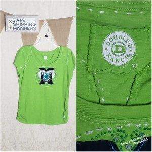 Double D Ranch Women's Green Top